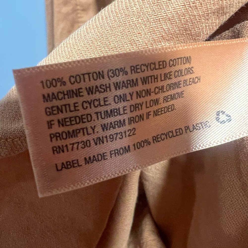 Universal Thread Burnt Orange Oversized Utility Shacket Cotton Button Down XS - Picture 9 of 9